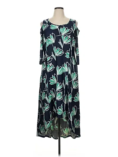 Pre-owned Ny Collection Casual Dress In Green