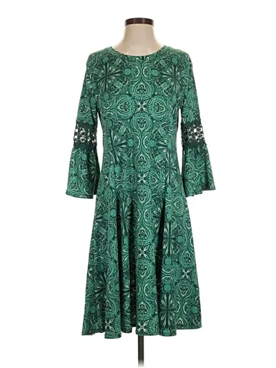 Pre-owned Ny Collection Casual Dress In Green