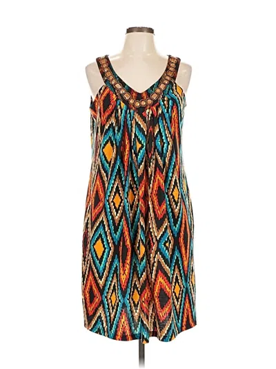 Pre-owned Ny Collection Casual Dress In Orange