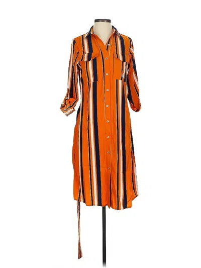 Pre-owned Ny Collection Casual Dress In Orange
