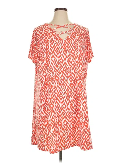Pre-owned Ny Collection Casual Dress In Orange