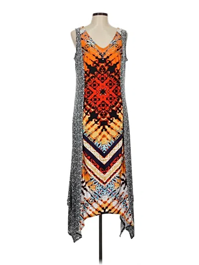 Pre-owned Ny Collection Casual Dress In Orange