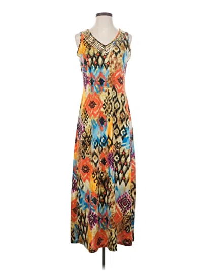 Pre-owned Ny Collection Casual Dress In Orange