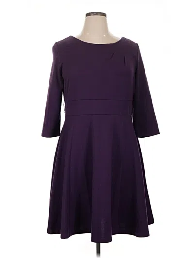 Pre-owned Ny Collection Casual Dress In Purple