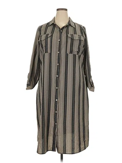 Pre-owned Ny Collection Casual Dress In Tan