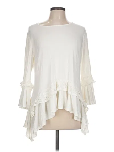 Pre-owned Ny Collection Casual Dress In White