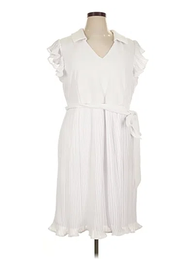 Ny Collection Casual Dress In White