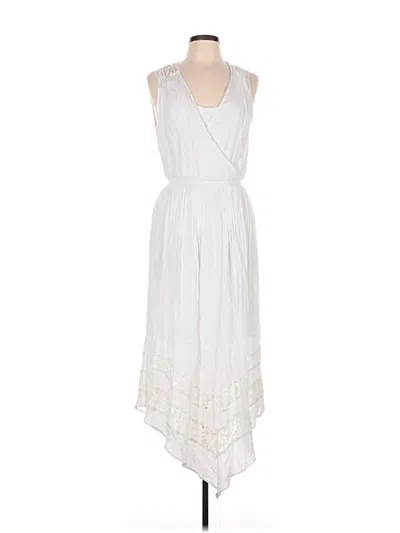 Pre-owned Ny Collection Casual Dress In White