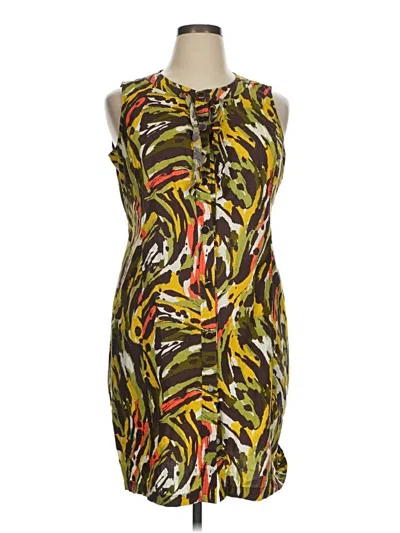 Pre-owned Ny Collection Casual Dress In Yellow