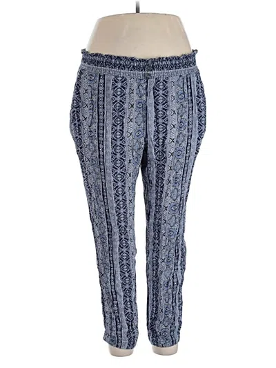 Pre-owned Ny Collection Casual Pants In Blue