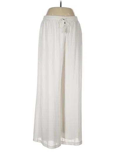 Pre-owned Ny Collection Casual Pants In Ivory