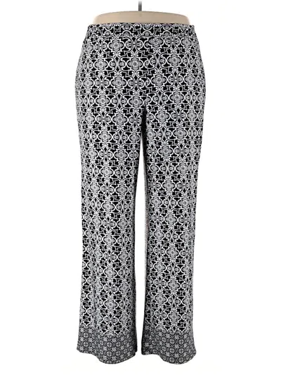 Pre-owned Ny Collection Casual Pants In Silver