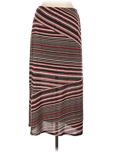 Pre-owned Ny Collection Casual Skirt In Burgundy