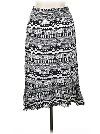 Pre-owned Ny Collection Casual Skirt In Silver