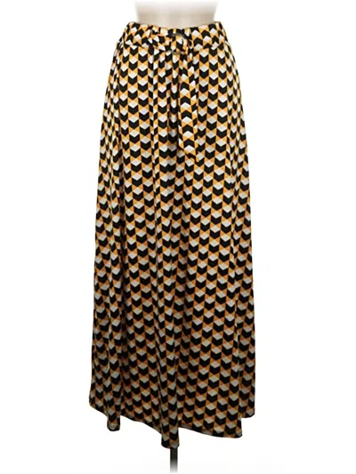 Pre-owned Ny Collection Casual Skirt In Yellow