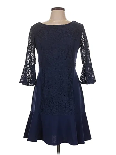 Pre-owned Ny Collection Cocktail Dress In Blue