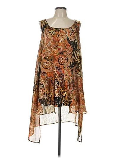 Pre-owned Ny Collection Cocktail Dress In Brown