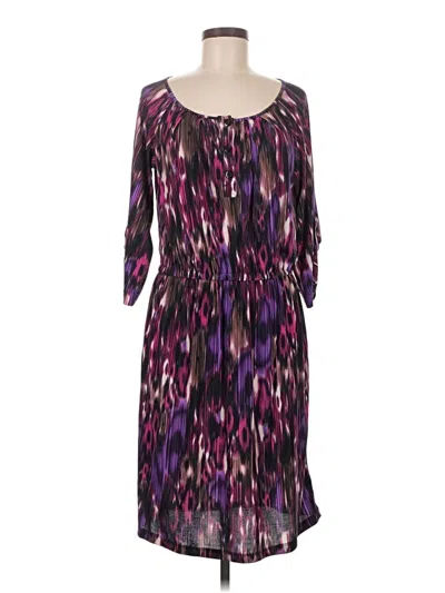 Pre-owned Ny Collection Cocktail Dress In Purple