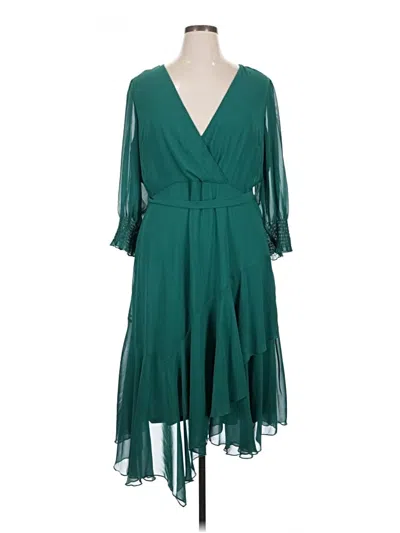 Pre-owned Ny Collection Cocktail Dress In Teal