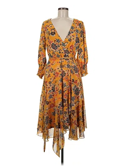 Pre-owned Ny Collection Cocktail Dress In Yellow