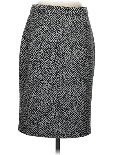 Pre-owned Ny Collection Formal Skirt In Gray