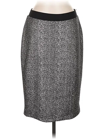 Pre-owned Ny Collection Formal Skirt In Silver