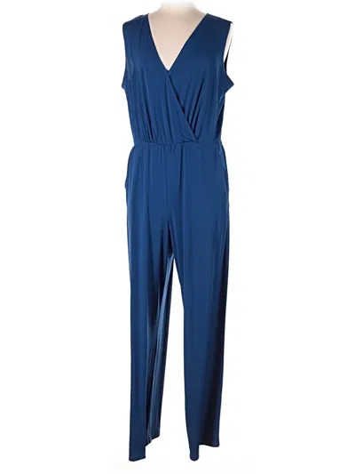 Pre-owned Ny Collection Jumpsuit In Blue