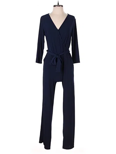 Pre-owned Ny Collection Jumpsuit In Blue