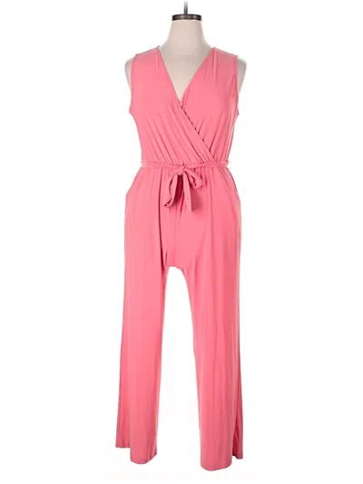 Pre-owned Ny Collection Jumpsuit In Pink