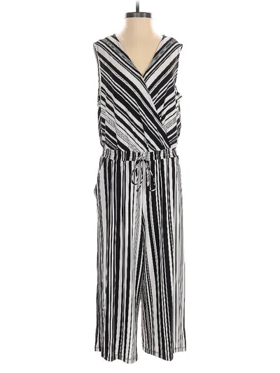 Pre-owned Ny Collection Jumpsuit In Silver