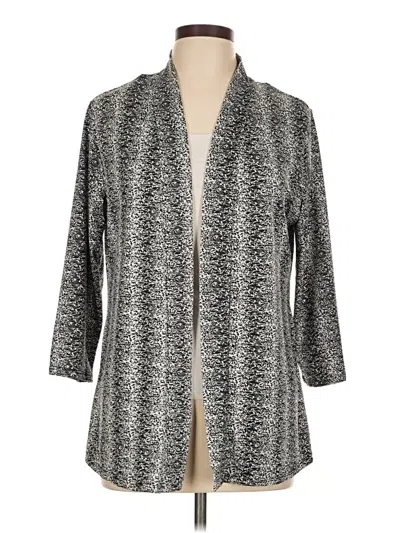 Pre-owned Ny Collection Kimono In Gray