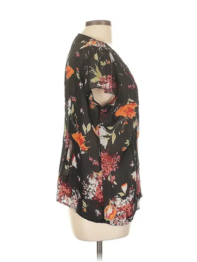 Pre-owned Ny Collection Long Sleeve Blouse In Black