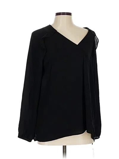 Ny Collection Long Sleeve Blouse In Black