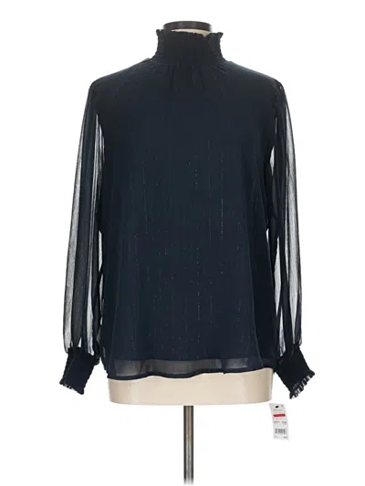 Ny Collection Long Sleeve Blouse In Blue