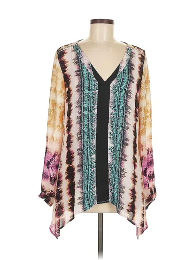 Pre-owned Ny Collection Long Sleeve T-shirt In White