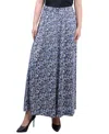 Ny Collection Plus Size Chiffon Maxi Skirt In Blue
