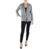Ny Collection Petites Womens Drapey Office Wear Open-front Blazer In Multi