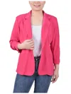 NY COLLECTION PETITES WOMENS OFFICE BUSINESS ONE-BUTTON BLAZER