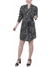 NY COLLECTION PETITES WOMENS OFFICE PROFESSIONAL SHIRTDRESS