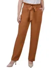 Ny Collection Petites Womens Paperb Polyester Ankle Pants In Multi