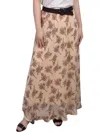 Ny Collection Plus Size Chiffon Maxi Skirt In Beige