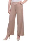 Ny Collection Petites Womens Stretch Polyester Cropped Pants In Multi