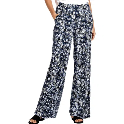 Ny Collection Petites Womens Woven Polyester Wide Leg Pants