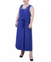 Ny Collection Plus Size Ankle Length Sleeveless Dress In Surf The Web