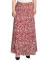 Ny Collection Plus Size Chiffon Maxi Skirt In Pink