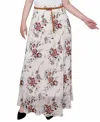 Ny Collection Plus Size Chiffon Maxi Skirt In White