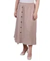 Ny Collection Plus Size Knee Length A-line Skirt In Doeskin