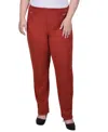 Ny Collection Plus Size Scuba Crepe Ankle Pant In Bossanova