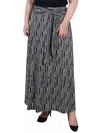 Ny Collection Plus Size Maxi With Sash Waist Tie Skirt In Multi