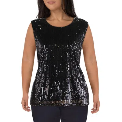 Ny Collection Plus Womens Sequined Polyester Tank Top